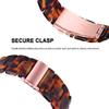 Resin Watch Bands Compatible for Garmin Forerunner 55 165 245 265/Vivoactive 3 5 6/Venu/Approach S12 S40 S42 S44 S50 Wristbands, 20mm Fashion Floral Replacement Watch Strap with Stainless Steel Buckle view 3