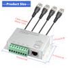 BeElion 4-CH Passive HD Video Balun Transceiver with BNC Cable - BNC to Cat5/6 RJ45 Converter for 720P/1080P HD-CVI/TVI/AHD CCTV Cameras, 1000ft Transmission view 3