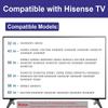 TV Base Stand for Hisense TV Legs, TV Stand Legs Only for Hisense 32H4030F3 32H4G 43R6E3 43R6E1 50R6E3 50R6E4 50R6090G 55R6E1 55R6E 55R6070G 58R6E3 65H6570F, wr Screw, Only for Models We List view 3