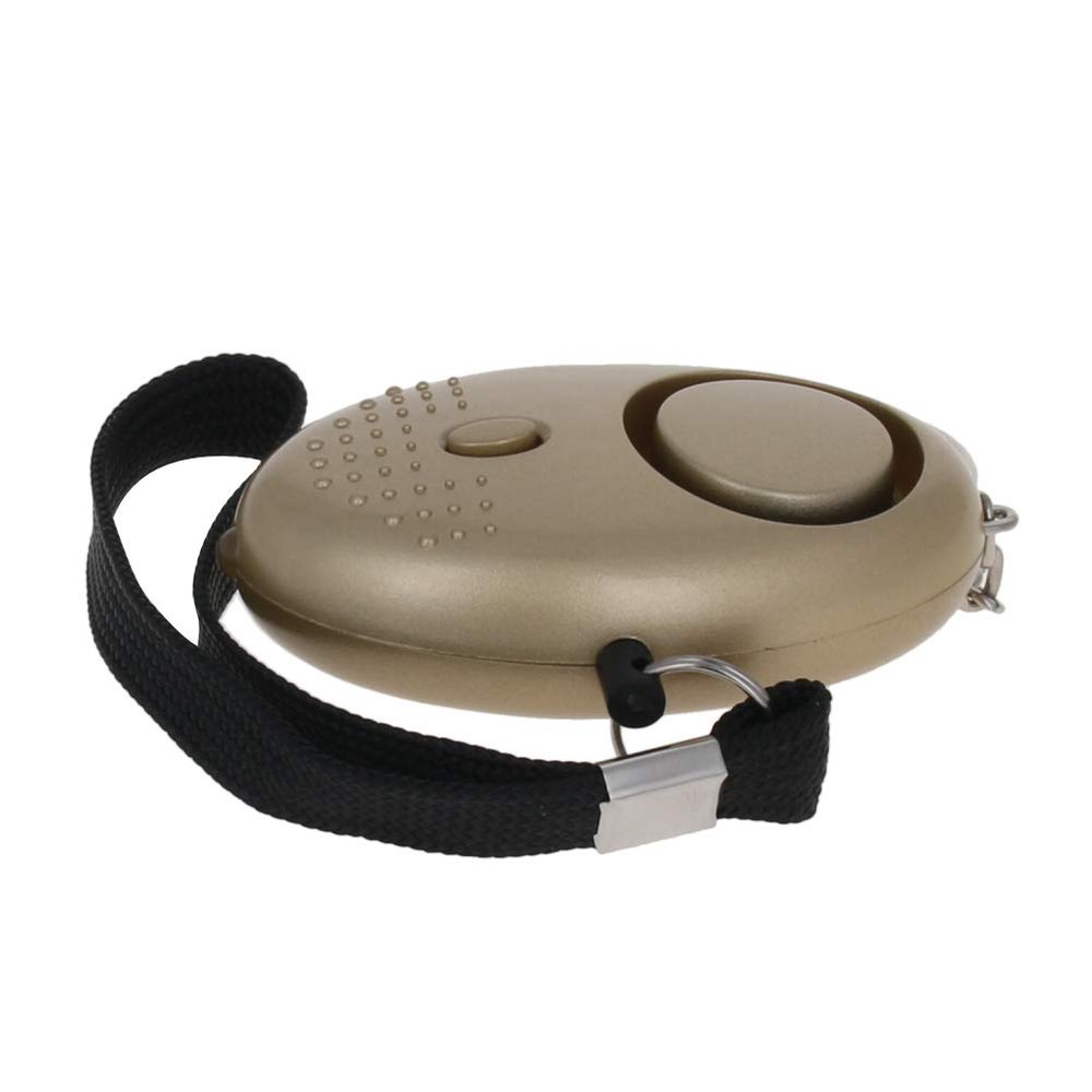 Bettomshin Safe Sound Personal Alarm, 3Pcs 120DB Personal Security Alarm Keychain with LED Light, Emergency Self-Defense Security Alarm for Women Men Children Elderly, Golden