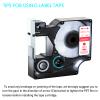 GREENCYCLE Label Maker Tape 45012 S0720520 Compatible for DYMO D1 1/2" (12mm) x 23ft (7m) for LabelManager 210D 220P 260P 160 280 420P 350 360D 450 COLORPOP LMPnP LP250 (Red Print on Clear, 30 Pack) view 3