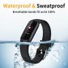 ECSEM Compatible with Fitbit Luxe Band Strap Adjustable Replacement Bands Waterproof Breathable Silicone bracelet Sport Wristband Smartwatch Accessories for Women and Men, Large view 2