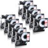 GREENCYCLE Label Maker Tape 45012 S0720520 Compatible for DYMO D1 1/2" (12mm) x 23ft (7m) for LabelManager 210D 220P 260P 160 280 420P 350 360D 450 COLORPOP LMPnP LP250 (Red Print on Clear, 10 Pack) view 1