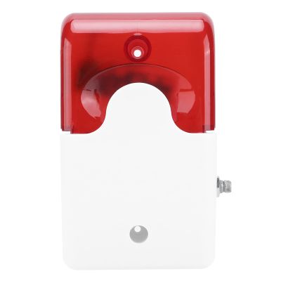 12V DC Sound & Light Alarm Siren, 110dB Adjustable Volume Security Alarm Horn with LED Strobe Flash, Anti Theft Warning Siren for Home Office Shop Garage