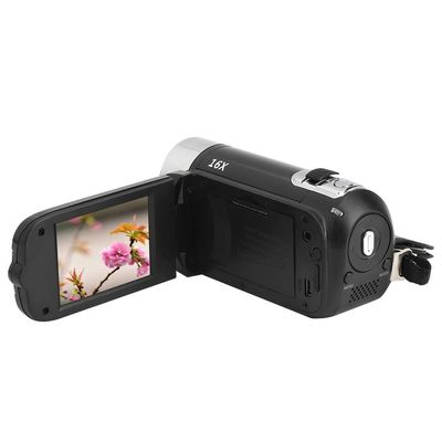Camcorder Video Camera, 1080P 16X Digital Zoom Camcorder with 2.4 Inch LCD Display Screen, Mini Vlogging Camera Recorder with Mic, 270 Rotation Screen for Vlog Blogging Video