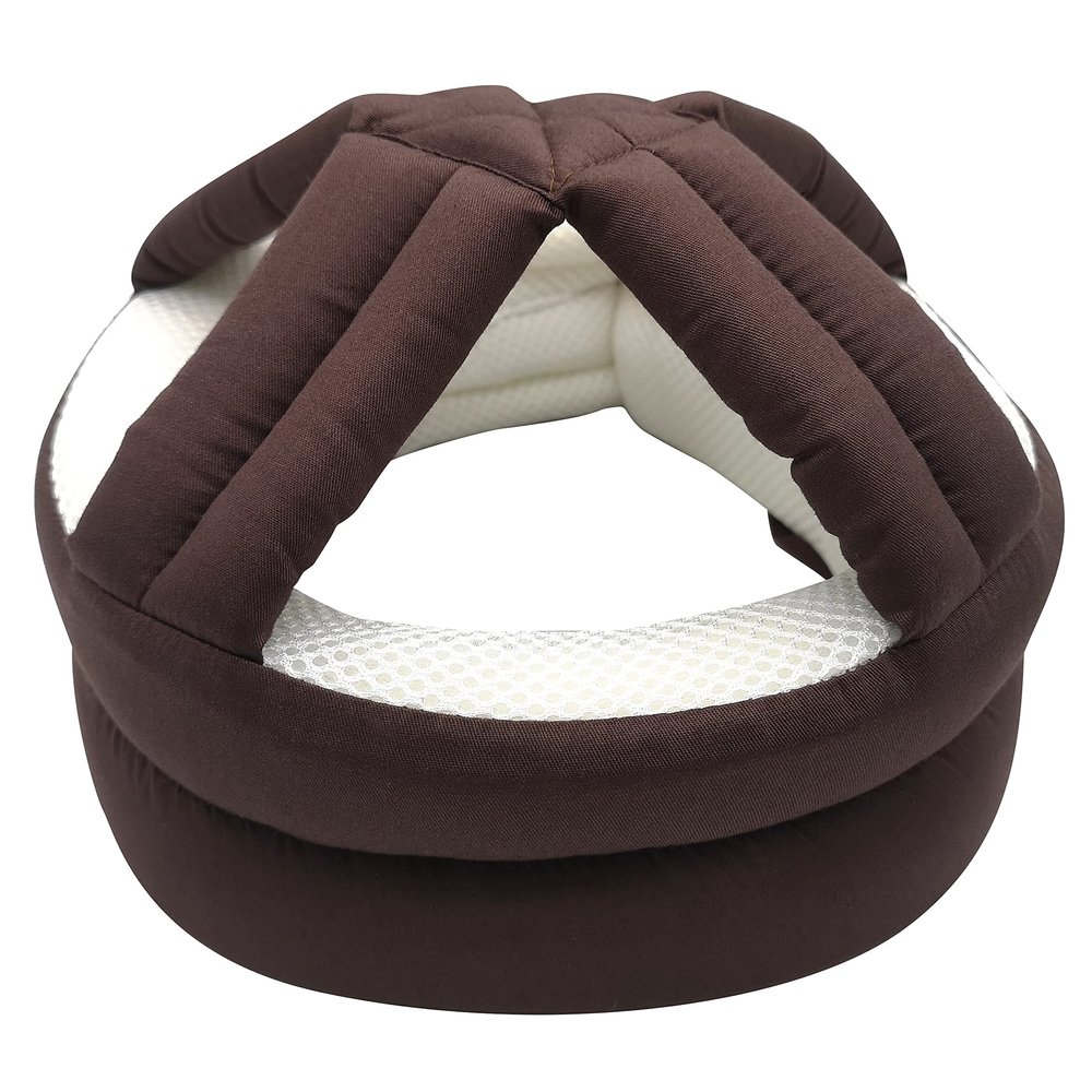 Breathable Elderly Protective Hat,Elderly Helmet for Falls,Seniors Assistance Safety Products,Epilepsy Head Fall Protection,Adjustable Protective Cap,for Youth and Adult Sizing (Coffee)