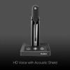 Yealink WH63 Wireless Headset - Seamlessly Switches from Telephone Mode to PC, Noise-Canceling Boom Mic, Charging Stand, Certified for Zoom & Teams, 8 Hours of Talk Time, Global Teck Microfiber view 3