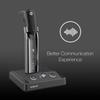 Yealink WH63 Wireless Headset - Seamlessly Switches from Telephone Mode to PC, Noise-Canceling Boom Mic, Charging Stand, Certified for Zoom & Teams, 8 Hours of Talk Time, Global Teck Microfiber view 4