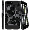 DuraSafe Cases for iPhone 7 Plus iPhone 8 Plus 5.5" [ 2016/2017 ] A1661 A1784 A1785 A1864 A1897 A1898 Military Printed Rugged Heavy Duty Case with Kickstand - Military Gray(Without Holster) view 1