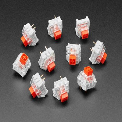 Linear Red Kailh Mechanical Switches - 10 Pack - Cherry MX Red Compatible