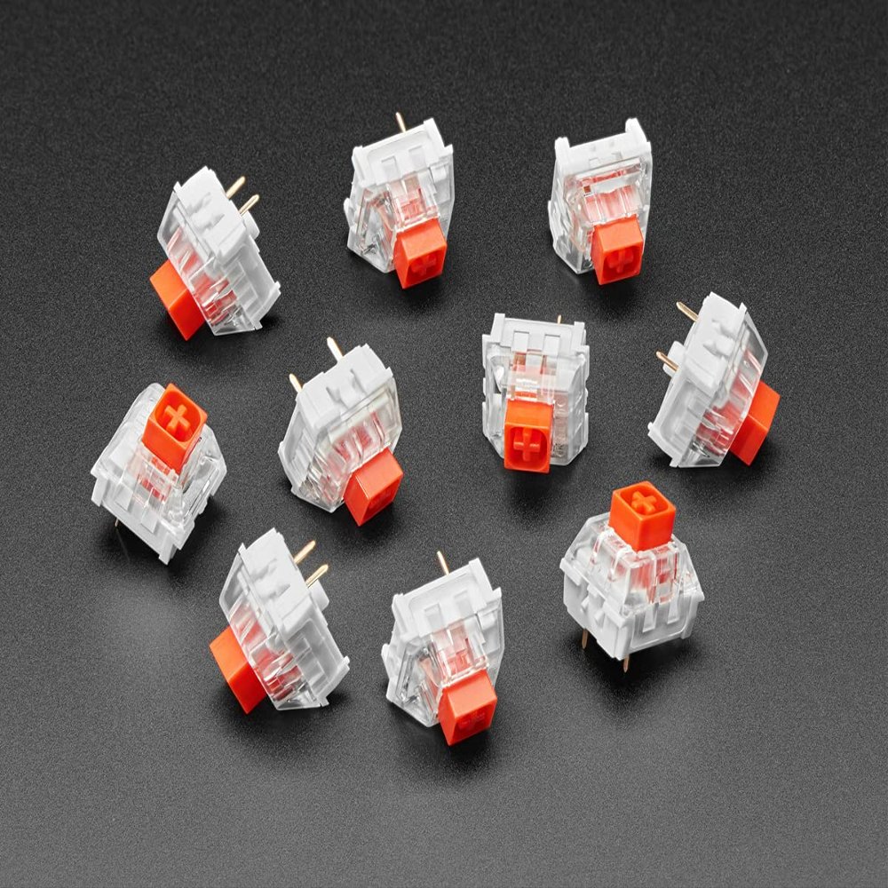 Linear Red Kailh Mechanical Switches - 10 Pack - Cherry MX Red Compatible