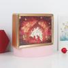 RSLIPIN Birthday Gift 3D Paper Carving Lamp Papercut Light Boxes Piano Paper Sculpture Night Light for Kids Friends Pianists LED Shadow Box for Christmas Home Decorations (Gold) view 3