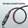 EMK Digital Optical Audio Cable [6 Feet/2M] - Slim Nylon Braided Toslink Fiber Optic Cable for Sound Bar, TV, Home Theater, PS4, Xbox, Blu-Ray Player & More - High-Speed SPDIF (Black1) view 4
