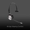 Yealink WH62 Wireless Headphones with Mic, Connects Deskphone and Laptop, Easy to Use Work from Home Office Apps Compatibility - Teams, Zoom, RingCentral, 8x8, Vonage, Microfiber Included view 2