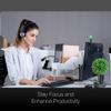 Yealink WH62 Wireless Headphones with Mic, Connects Deskphone and Laptop, Easy to Use Work from Home Office Apps Compatibility - Teams, Zoom, RingCentral, 8x8, Vonage, Microfiber Included view 4