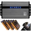 Hifonics ZTH-1525.1D Zeus Theta Compact Mono Channel Car Audio Amplifier (Silver)  Class D Amp, 1500-Watt Built-in Bass Control, Bass Remote Included with 3 Gravity Phone Holder Bundle view 1