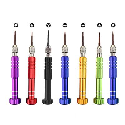 Precision Small Repair Tools Kit, Repair Screwdriver Set 7 in 1 for Fixing Cell Phone Watch Computer Tablet, Removable Opening Pry Tool Repair Kit Set, 1 Set