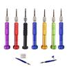 Precision Small Repair Tools Kit, Repair Screwdriver Set 7 in 1 for Fixing Cell Phone Watch Computer Tablet, Removable Opening Pry Tool Repair Kit Set, 1 Set view 2