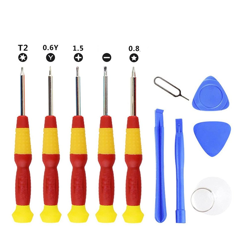 Precision Small Repair Tools Kit, Repair Screwdriver Set 11 in 1 for Fixing Cell Phone Watch Computer Tablet, Cell Phone Opening Pry Tool Repair Kit Set, 1 Set