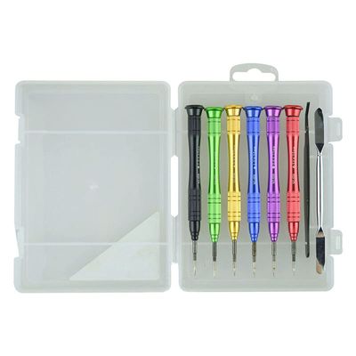 Precision Small Repair Tools Kit, Repair Screwdriver Set 8 in 1 for Fixing Cell Phone Watch Computer Tablet, Opening Pry Tool Repair Kit Set, Model 668, 1 Set