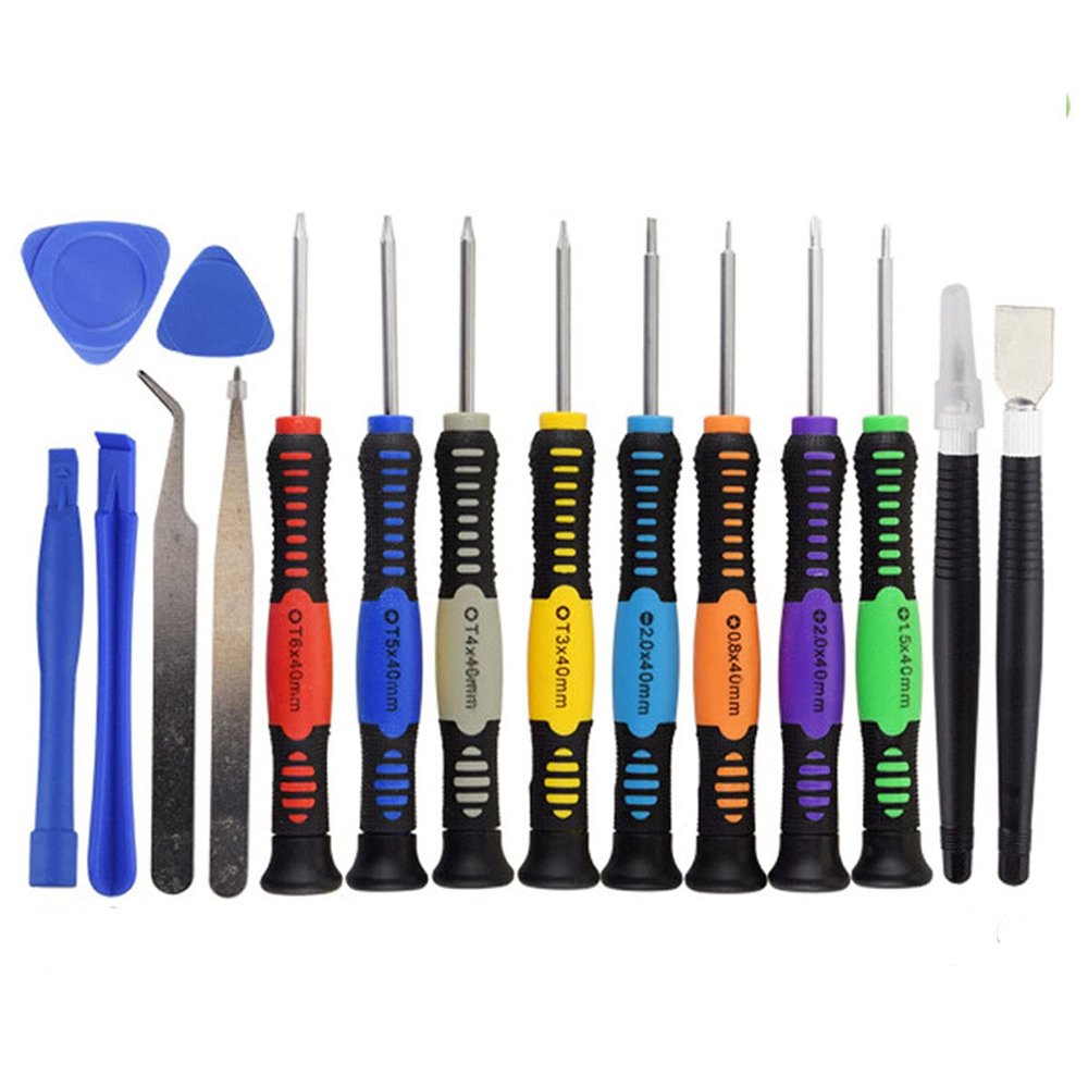 16 in 1 Precision Small Repair Tools Kit, Electronics Repair Screwdriver Set for Fixing Cell Phone Watch Computer Tablet, Cell Phone Opening Pry Tool Repair Kit Set, 1 Set