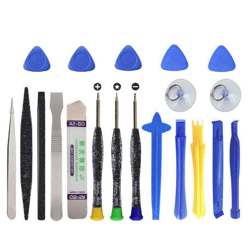 Precision Small Repair Tools Kit, Repair Screwdriver Set 20 in 1 for Fixing Cell Phone Watch Computer Tablet, 45# Steel Opening Pry Tool Repair Kit Set, 1 Set