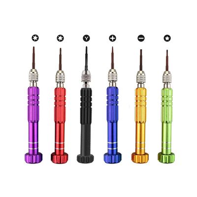 Precision Small Repair Tools Kit, Repair Screwdriver Set 6 in 1 for Fixing Cell Phone Watch Computer Tablet, Removable Opening Pry Tool Repair Kit Set, 1 Set