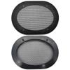 2 Pcs for 5x7 Inch Speaker Grill Cover High-Grade 5"x7" Car Audio Decorative Circle Metal Mesh Grille Conversion Protection Net Black 210x151mm/8.27x5.95in view 1