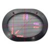 2 Pcs for 5x7 Inch Speaker Grill Cover High-Grade 5"x7" Car Audio Decorative Circle Metal Mesh Grille Conversion Protection Net Black 210x151mm/8.27x5.95in view 2