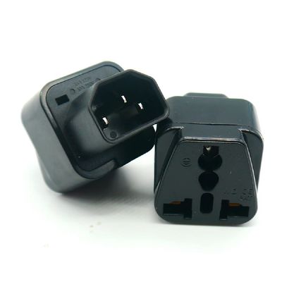GRLRCR UPS IEC C14 to Universal Female US EU UK AU C13 &1 (2in1) Adapter Power Plug/Socket(2 Pack)