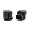 GRLRCR UPS IEC C14 to Universal Female US EU UK AU C13 &1 (2in1) Adapter Power Plug/Socket(2 Pack) view 2
