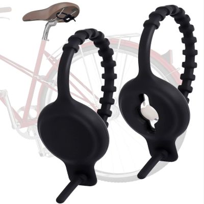 TOOVREN Airtag Bike Mount for Under Seat, Anti Theft Case Compatible, Mount Anywhere, 2 Pack Loop Holder for Luggage, Scooter