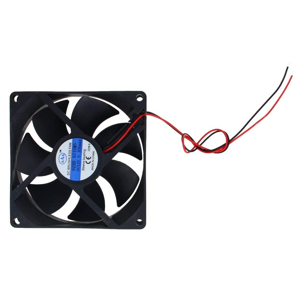 Aicosineg Cooling Fan 12V Sleeve Bearing Long Life Computer Case Fan 2.4W 92x92x25mm for Cooling PC Computer Case CPU Radiator Cooler Fan 1Pcs