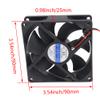 Aicosineg Cooling Fan 12V Sleeve Bearing Long Life Computer Case Fan 2.4W 92x92x25mm for Cooling PC Computer Case CPU Radiator Cooler Fan 1Pcs view 2