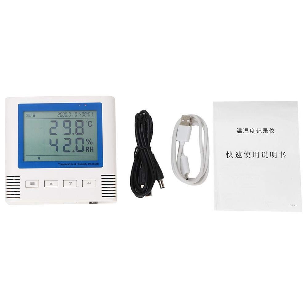 EVTSCAN Temperature and Humidity Recorder USB Large Screen Wide Viewing Angle LCD Display -3