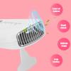 FILFEEL Eyelash Fan for Lash Extensions Small Portable Fan Mini USB Fan Rechargeable Fans Eyelashes Extension Glue Blower Dryer for Women Girls(White) view 4