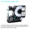 GREENCYCLE 40913 D1 Label Maker Refills S0720680 Black on White Tape Compatible for DYMO LabelManager 210D 220P 260P 280 420P LM160 350 360D 450 COLORPOP LMPnP LP250, 3/8" (9mm) x 23ft (7m)-100 Pack view 3