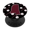 Baseball Maroon Mississippi PopSockets Swappable PopGrip view 1