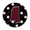 Baseball Maroon Mississippi PopSockets Swappable PopGrip view 3