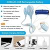 UOOD Neck Portable Fan, Hand Free Personal Mini Fans USB Rechargeable for Traveling, Sports, Office, Reading, 3 Speed Adjustable, Wearable Neckband Coole Low Noise Design (Color : Black) view 4