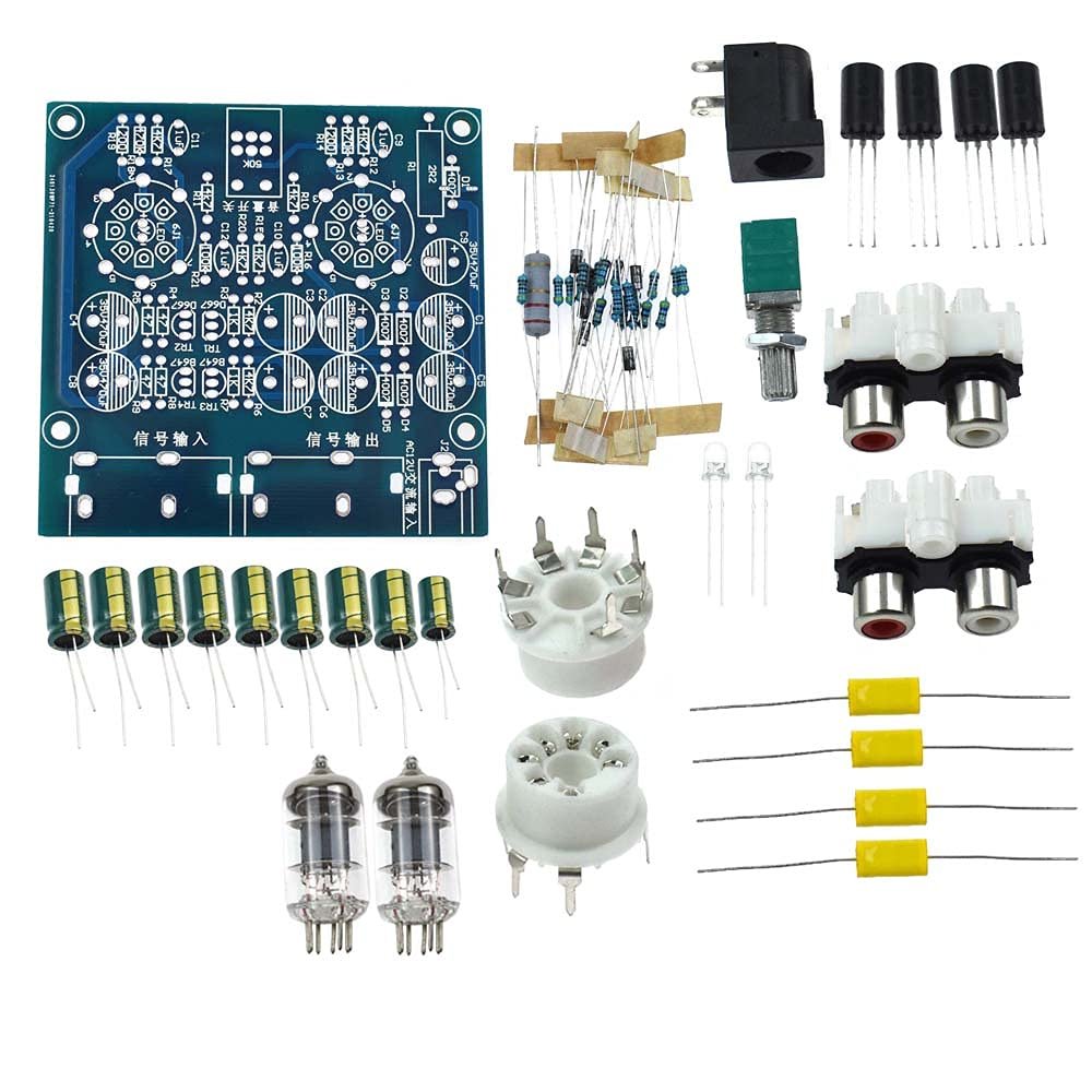 Reland Sun 6J1 Vacuum Electron Tube Valve Preamp Amplifier Board Headphone Amp Parts Preamplifier Musical Fidelity Kit AC12V 0.8A (DIY KIT)
