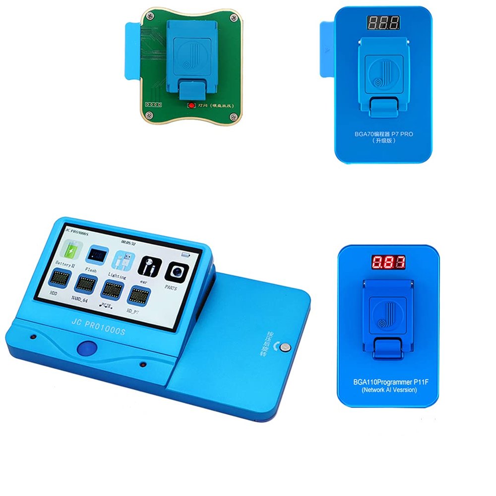 4 Pack JC Pro 1000S Programmer for iPad iPhone Nand Flash Repair Data Rewrite Read (iPhone4-11ProMax, with JC Pro 1000S Host)