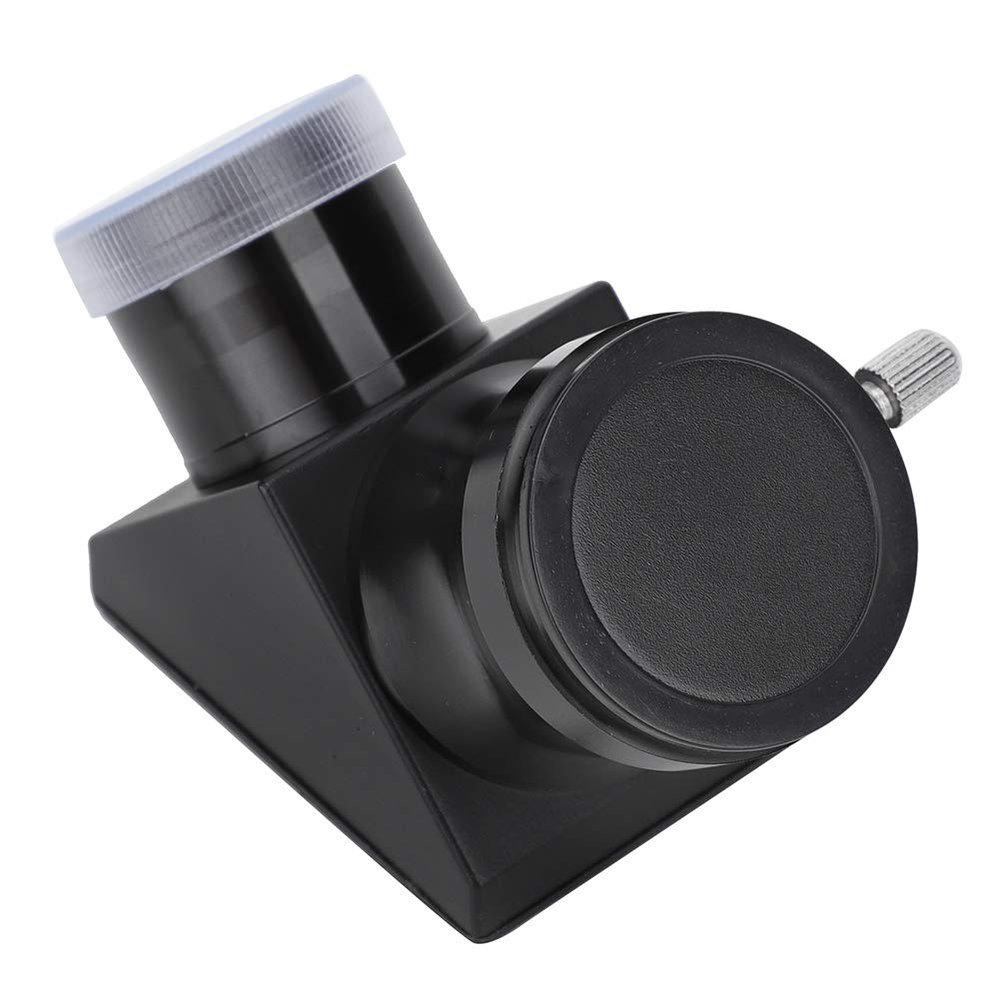 1.25'' Mirror Star Diagonal,90 Degree Black Erect Image Lens Astronomical Telescope Universal Accessories with Screw Fixation,for Telescope