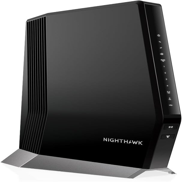 NETGEAR Nighthawk Cable Modem with Built-in WiFi 6 Router (CAX80) - Compatible with All Major Cable Providers | Cable Plans Up to 6Gbps | AX6000 WiFi 6 speed | DOCSIS 3.1 (Renewed)