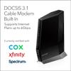 NETGEAR Nighthawk Cable Modem with Built-in WiFi 6 Router (CAX80) - Compatible with All Major Cable Providers | Cable Plans Up to 6Gbps | AX6000 WiFi 6 speed | DOCSIS 3.1 (Renewed) view 2