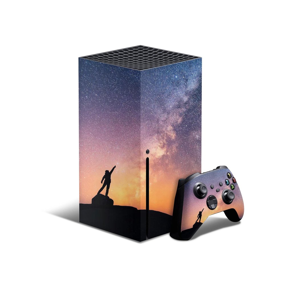 Design Skinz Reach for The Stars Full-Body Cover Wrap Vinyl Decal Skin Kit Compatible with The Microsoft Xbox 360E + Controller