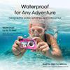 Minolta MN40WP 48MP Waterproof Digital Camera  Dual LCD Screens, 2.7K QHD Video, 16x Digital Zoom, Anti-Shake, Face Detection, 10ft Waterproof (Pink) view 4