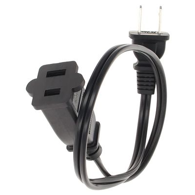 Jutagoss Replacement Power Cable US Male to US Female Electrical Power Connector Adapter Cord Copper Core, 0.5M/1.64 Feet 10A 250V, 1 Pcs