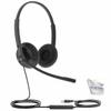 Yealink UH34 Duo UC Lite Wired Headset (USB-C), Connects to Deskphone, PC/Mac, Softphones - Works with Teams, Zoom, RingCentral, 8x8, Vonage, Global Teck Microfiber Included view 1
