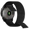 Abanen Hook and Loop Quick Dry Watch Band for Fenix 7X / 6X / 5X, 26mm Woven Nylon Ultralight Sport Wristband Strap for Garmin Fenix 6X Pro/Sapphire, 5X Plus, Enduro (Black) view 3